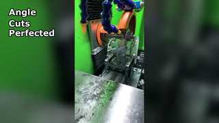 분말 코어 원형 링의 정확한 각도 이음매 없는 절단